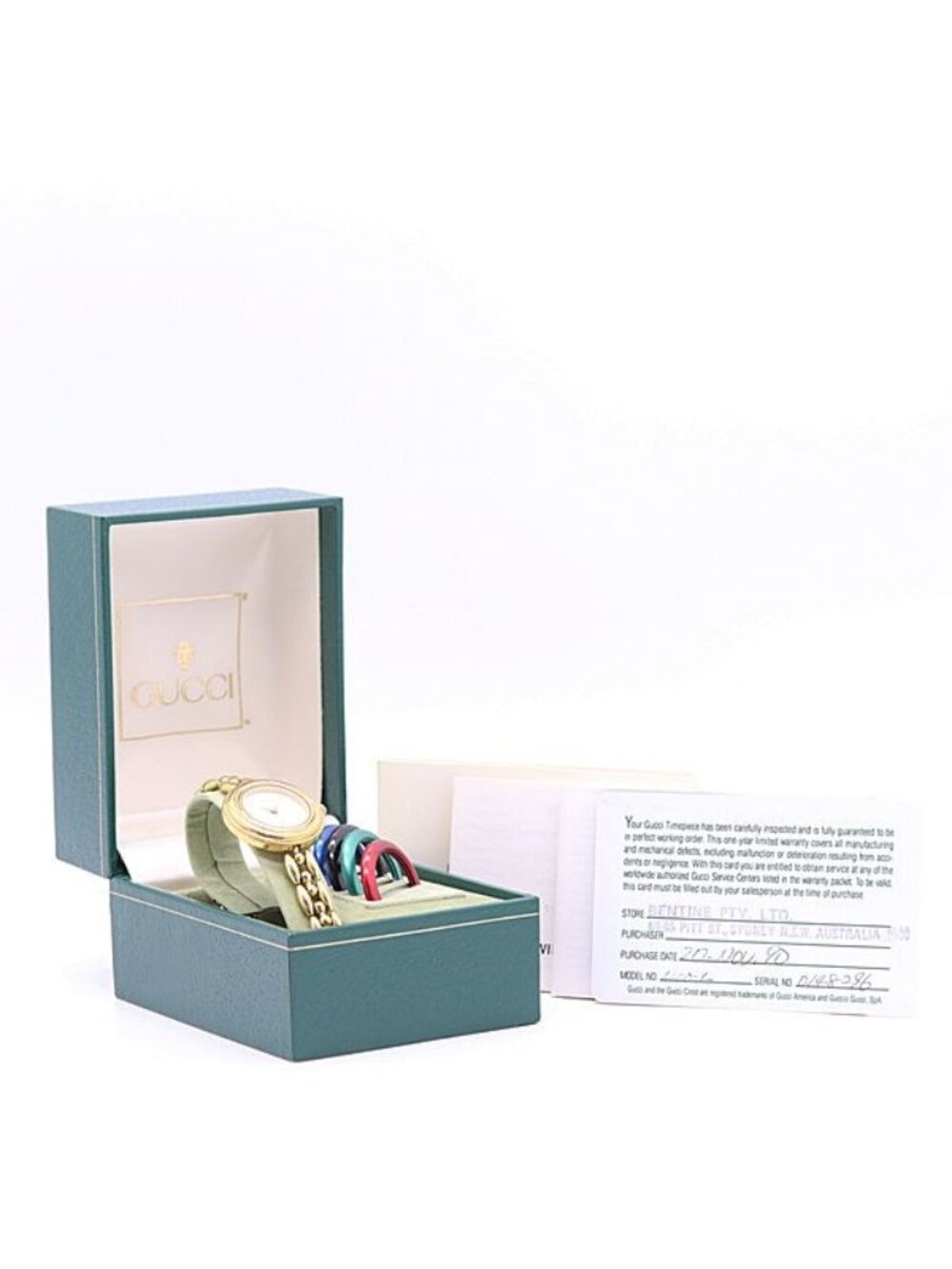 Gucci Change Bezel White Dial Watch